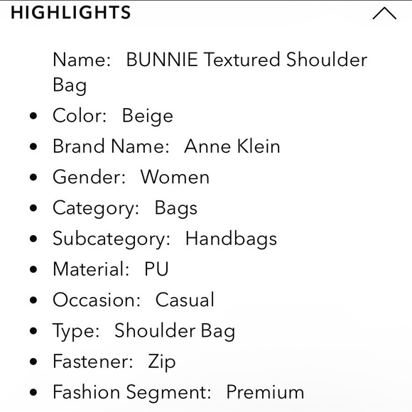 Anne Klein Bunnie Texture Shoulder Bag in Beige Tan Leather Tote Bag - Picture 10 of 13